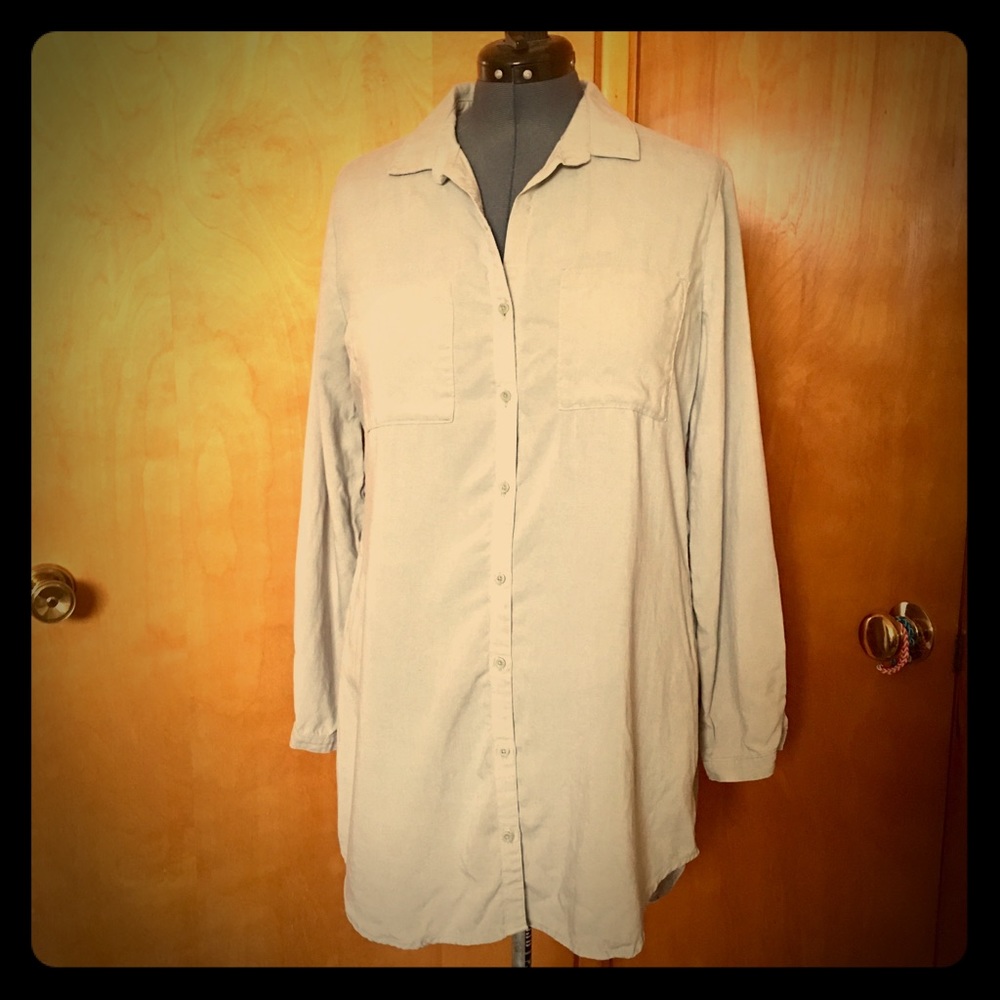Button up shirt dress
